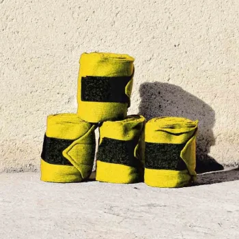 Outlet Cheval Energy - Les Equipements Cheval Energy Bande De Repos (set De 4) - Jaune
