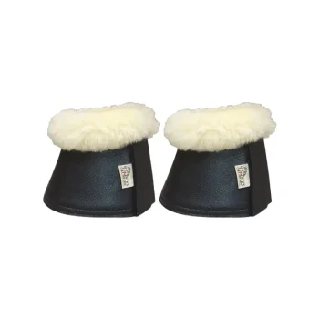 Best Harry's Horse Cloches En Néoprène Noir Et Mouton Pour Cheval