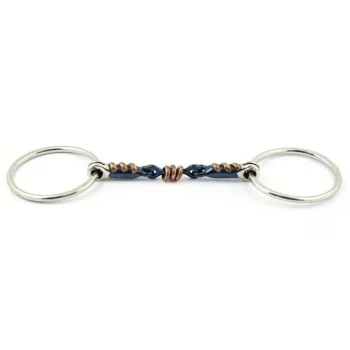 Sale Jump'In Mors Grand Anneaux Blue Steel Et Cuivre Double Brisure