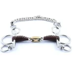 New Jump'In Mors Pelham Petites Branches Double Brisure Recouvert De Cuir