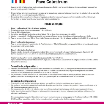 Hot Pavo Colostrum/Biest